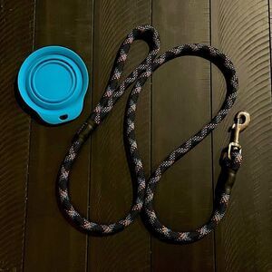 Pet Bundle, Includes One Collapsable Water/Food Dish and One 60-in. Hook-Leash.